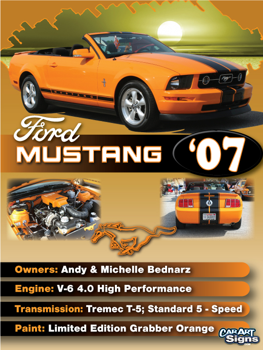 Mustang '07 Show Board