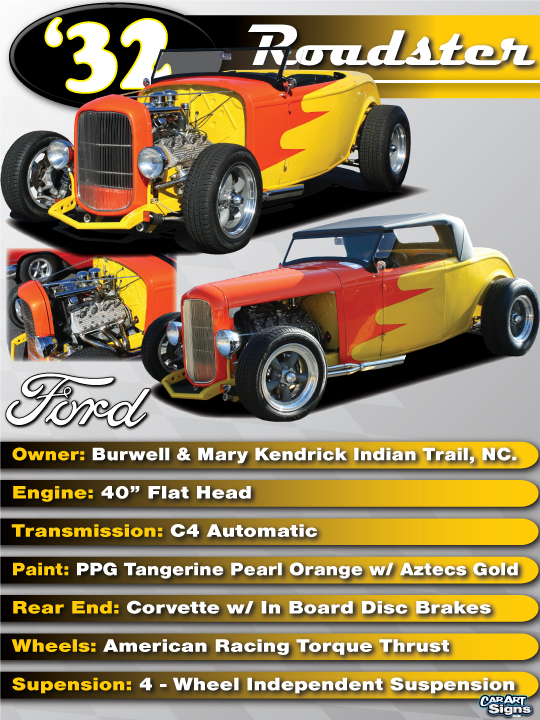 Ford '32 Show Board